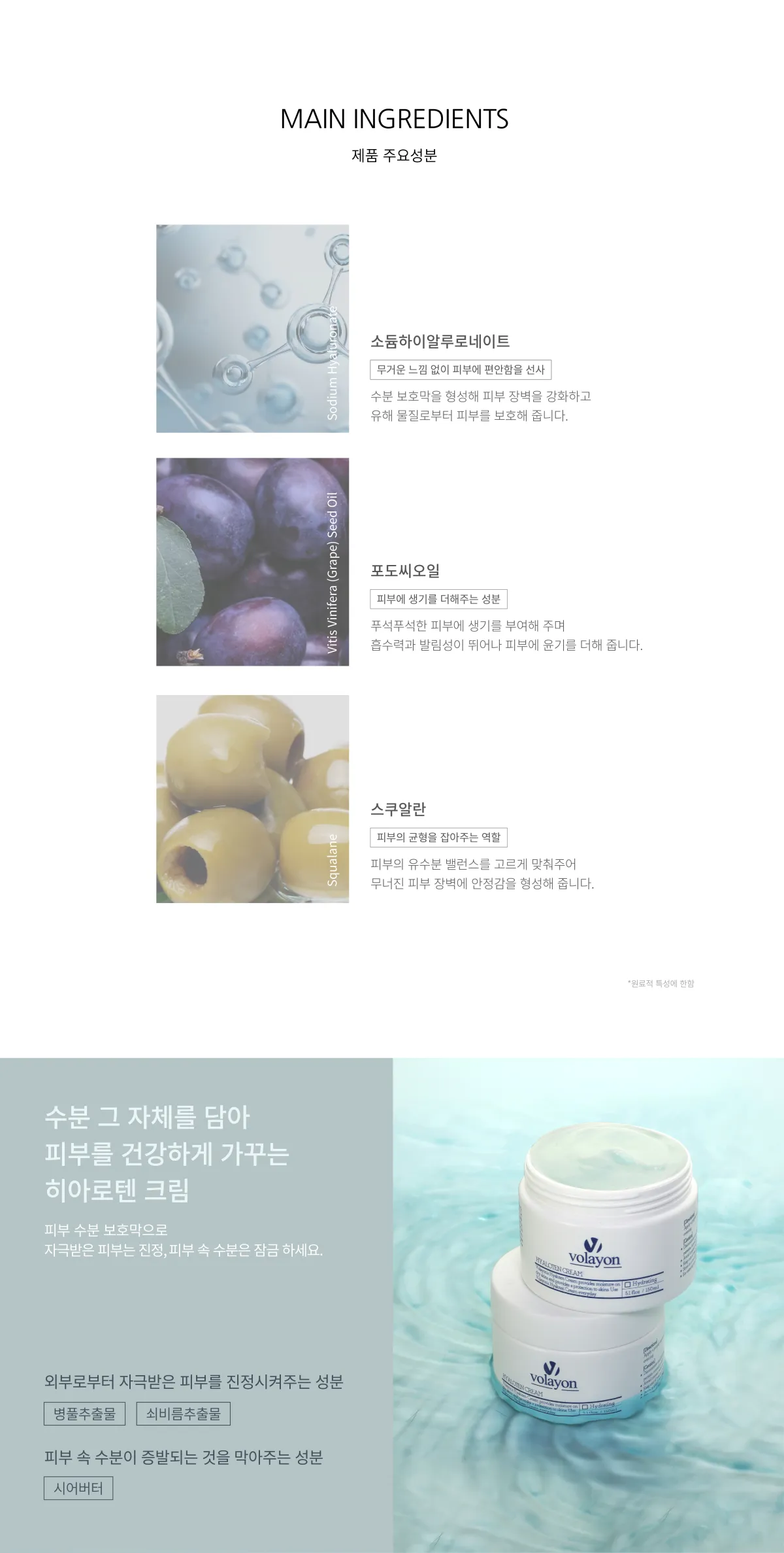 히아로텐 크림 주요 성분