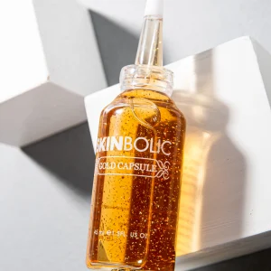 스킨볼릭 골드 캡슐 45ml/100ml (영양 잠금과 광채 리프팅을 위한 고농축 골드 앰플 캡슐)